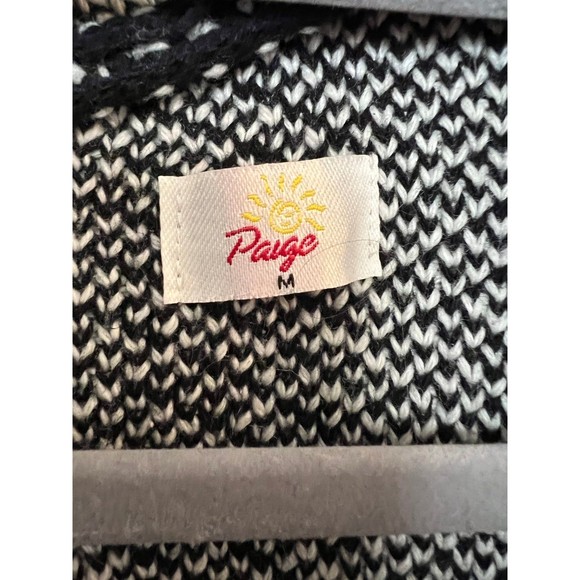 Paige black and white long cardigan sweater‎ size M - Picture 3 of 3